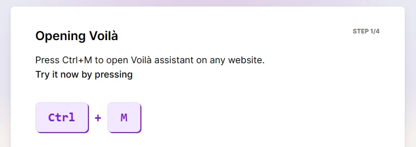 How to open the Voila editor with keyboard key