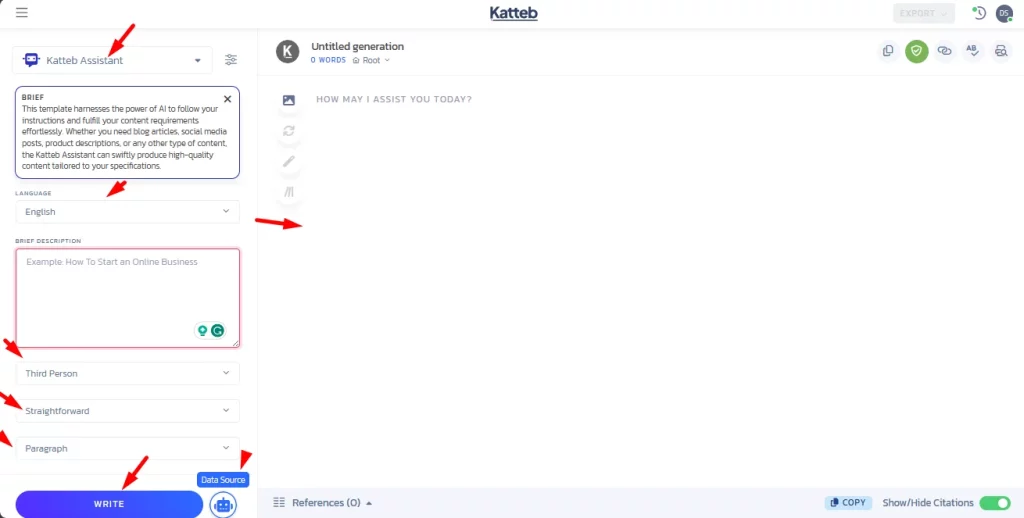 Katteb AI Content Editor