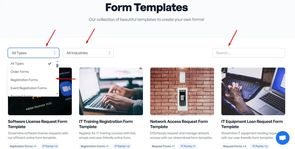 OpnForm Form Templates