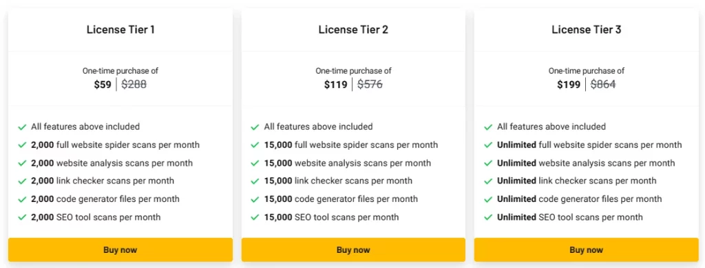 SpiderNow Lifetime Deal Pricing