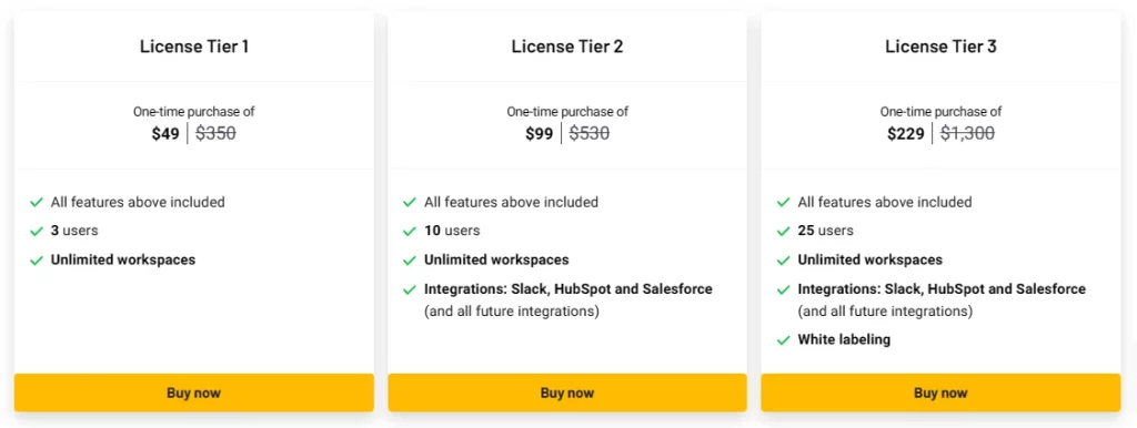 Notch Lifetime Deal Plans and Pricing