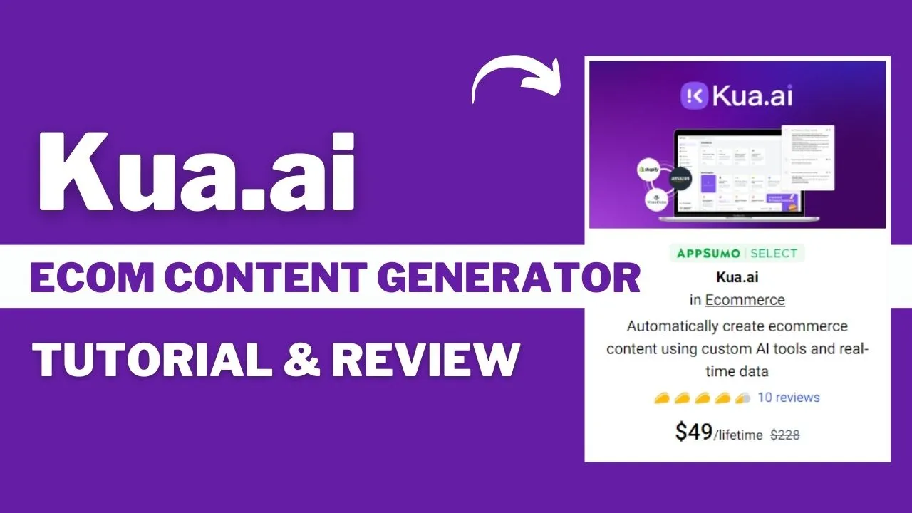 Kua.ai ecommerce content generator