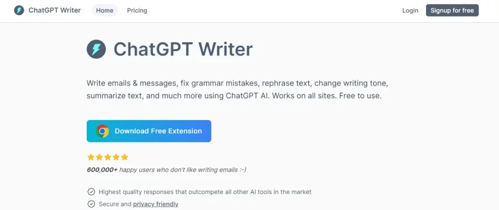 ChatGPT Writer