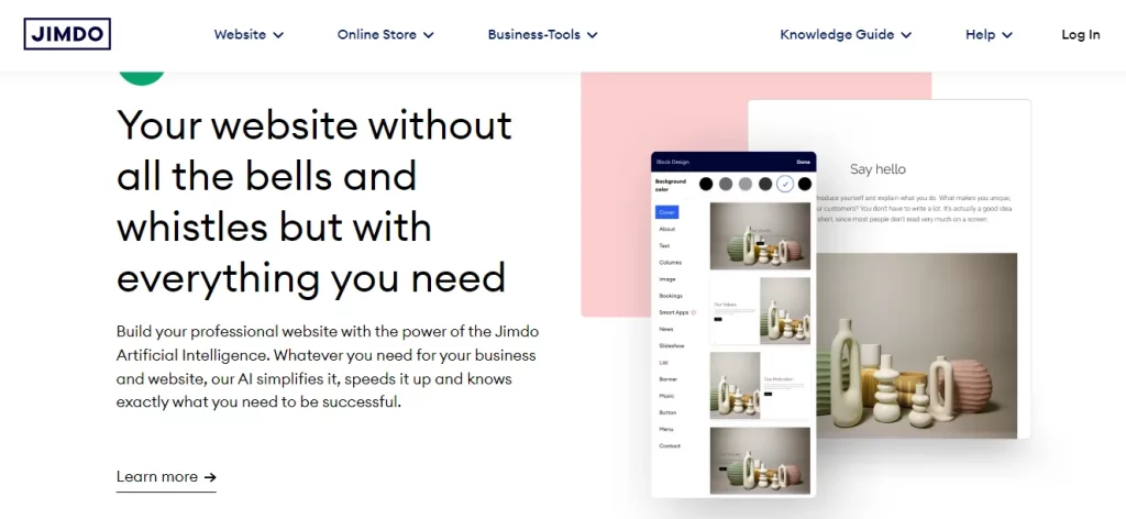 Jimdo AI Website Builder