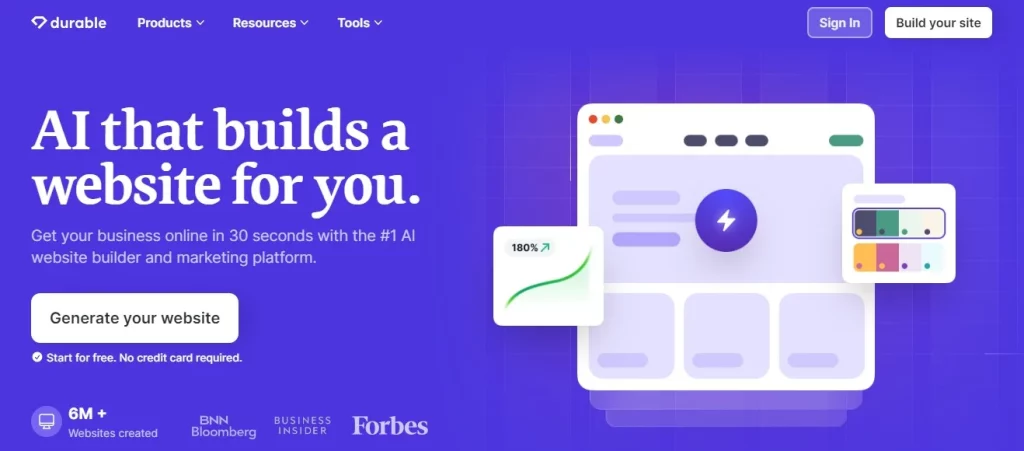 Durable AI Website Builder